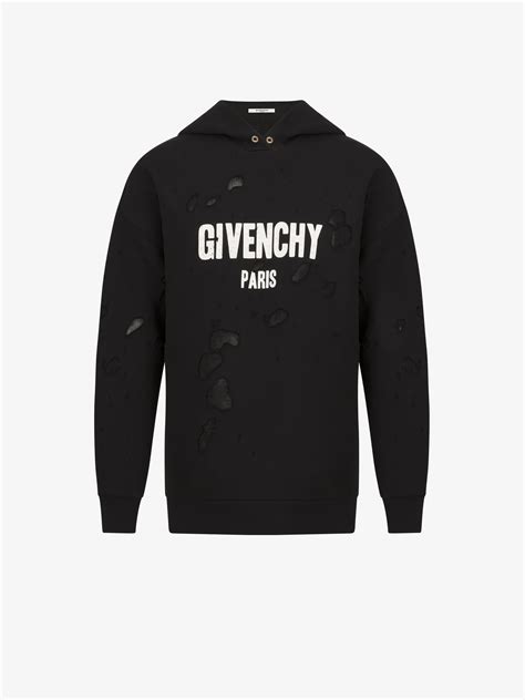 givenchy mens hoody|givenchy paris sweatshirt destroyed.